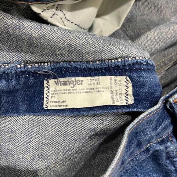 Wrangler Vintage Western Classic Straight USA Denim Blue Jeans Men's 44 x 32 - Picture 9 of 10